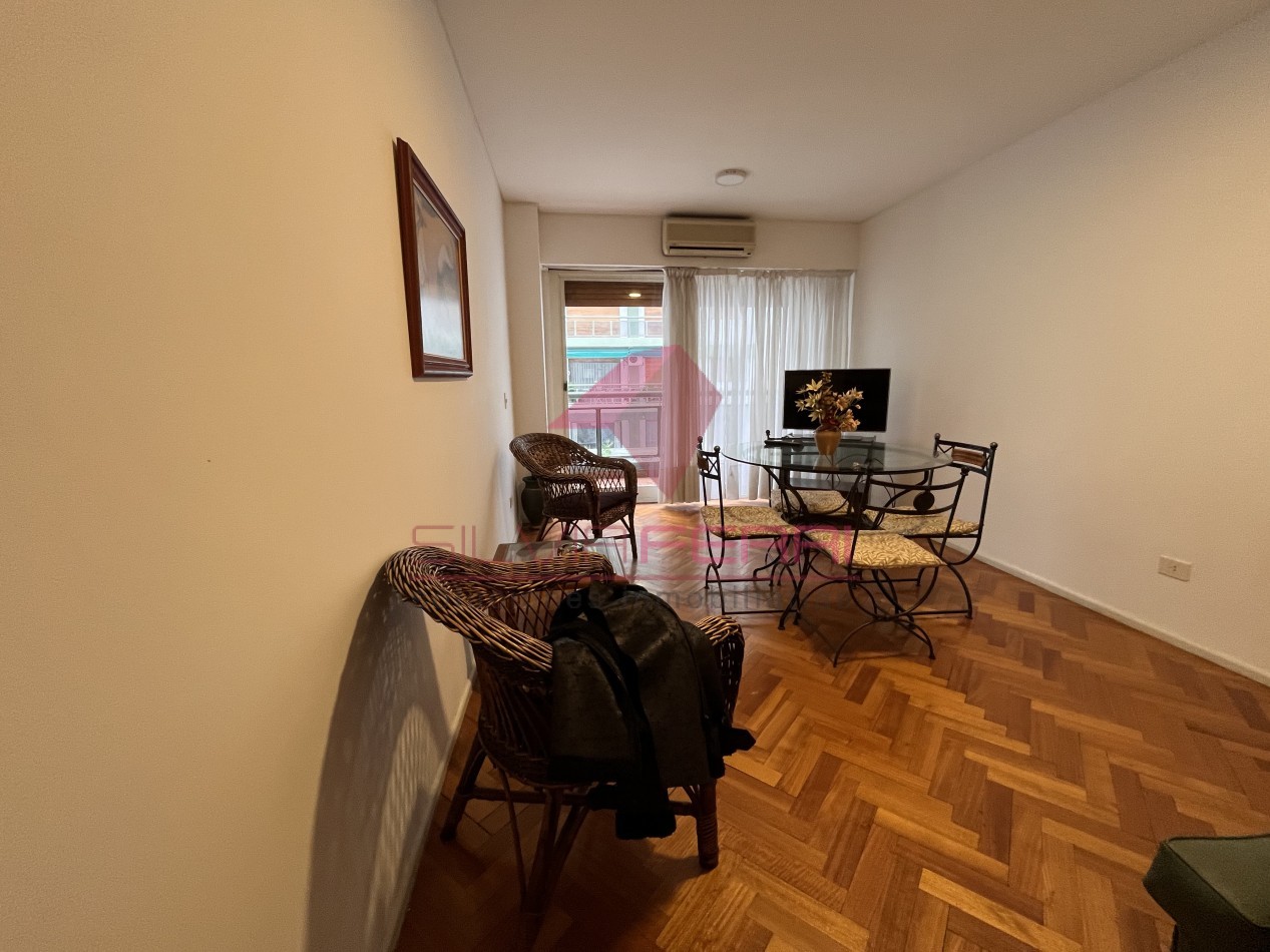 Apartamento en alquiler 3 amb en barrio norte. Se alquila amoblado por 2 años. A una cuadra estac subte D Pueyrredon