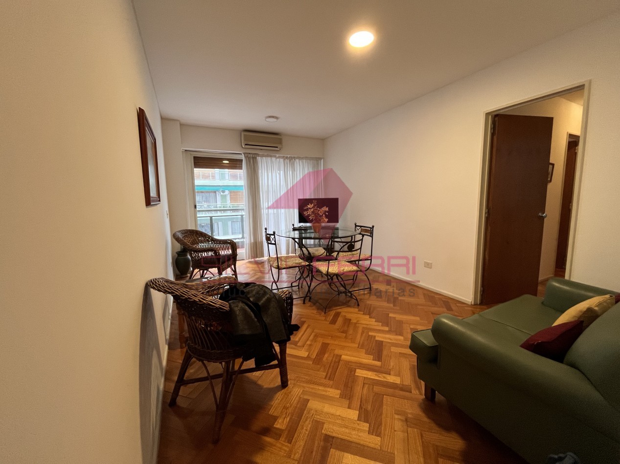Apartamento en alquiler 3 amb en barrio norte. Se alquila amoblado por 2 años. A una cuadra estac subte D Pueyrredon