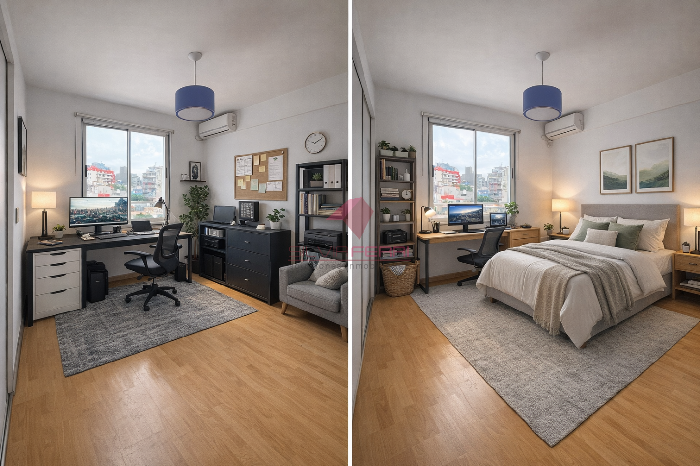 Semipiso de 2 ambientes apto prof.  c/ balcon al frente - Subte Linea B Echeverria