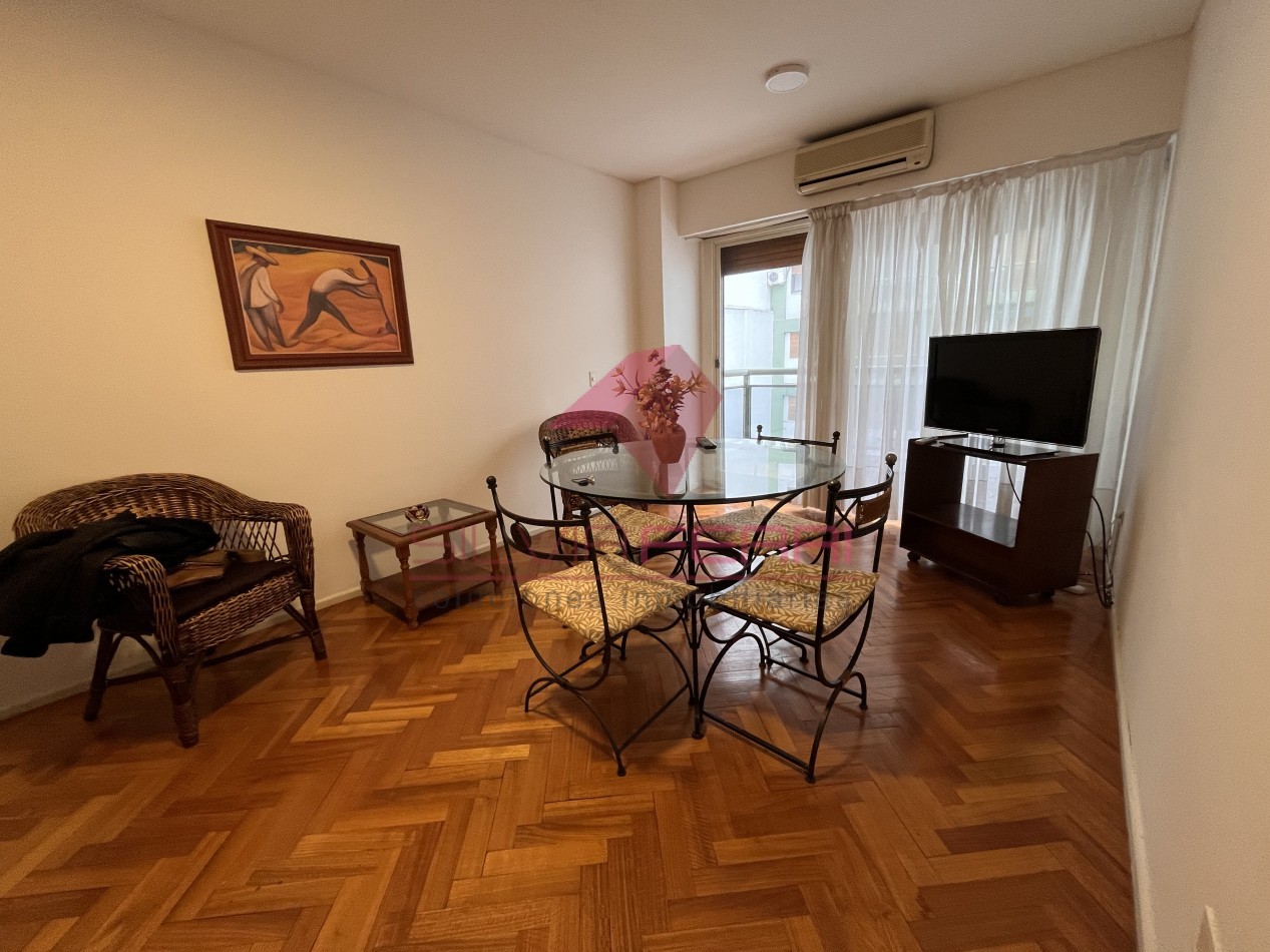 Apartamento en alquiler 3 amb en barrio norte. Se alquila amoblado por 2 años. A una cuadra estac subte D Pueyrredon